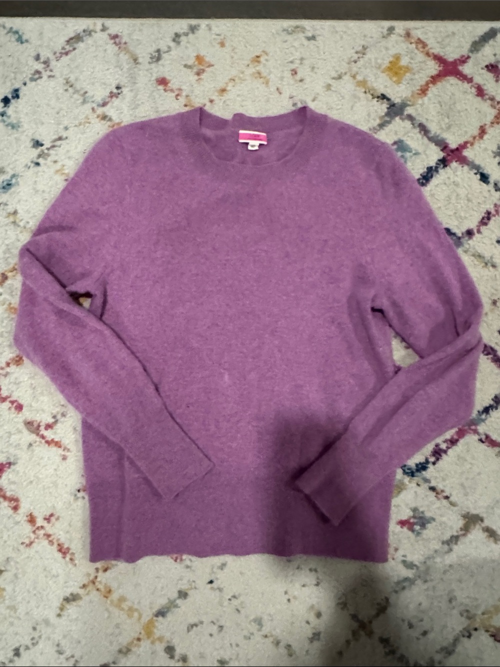 J. Crew Women's Crewneck Sweater in crushed grape - Picture 8 of 8